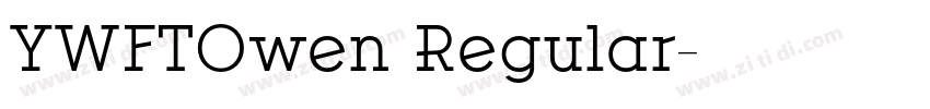YWFTOwen Regular字体转换